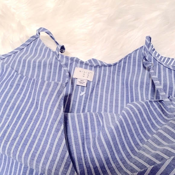 A New Day • Striped Cold Shoulder Blouse - Picture 4 of 4